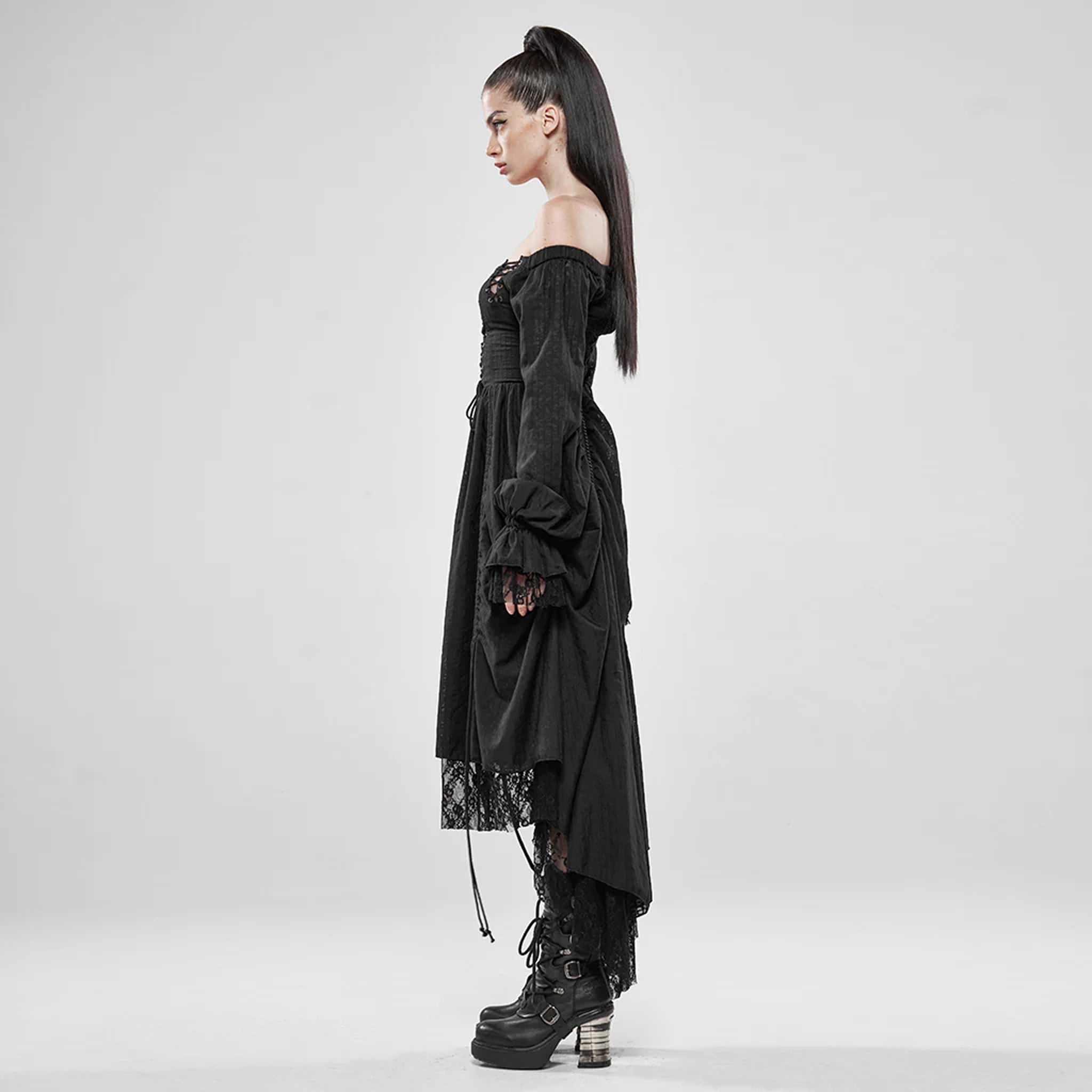 Off Shoulder Vintage Dress