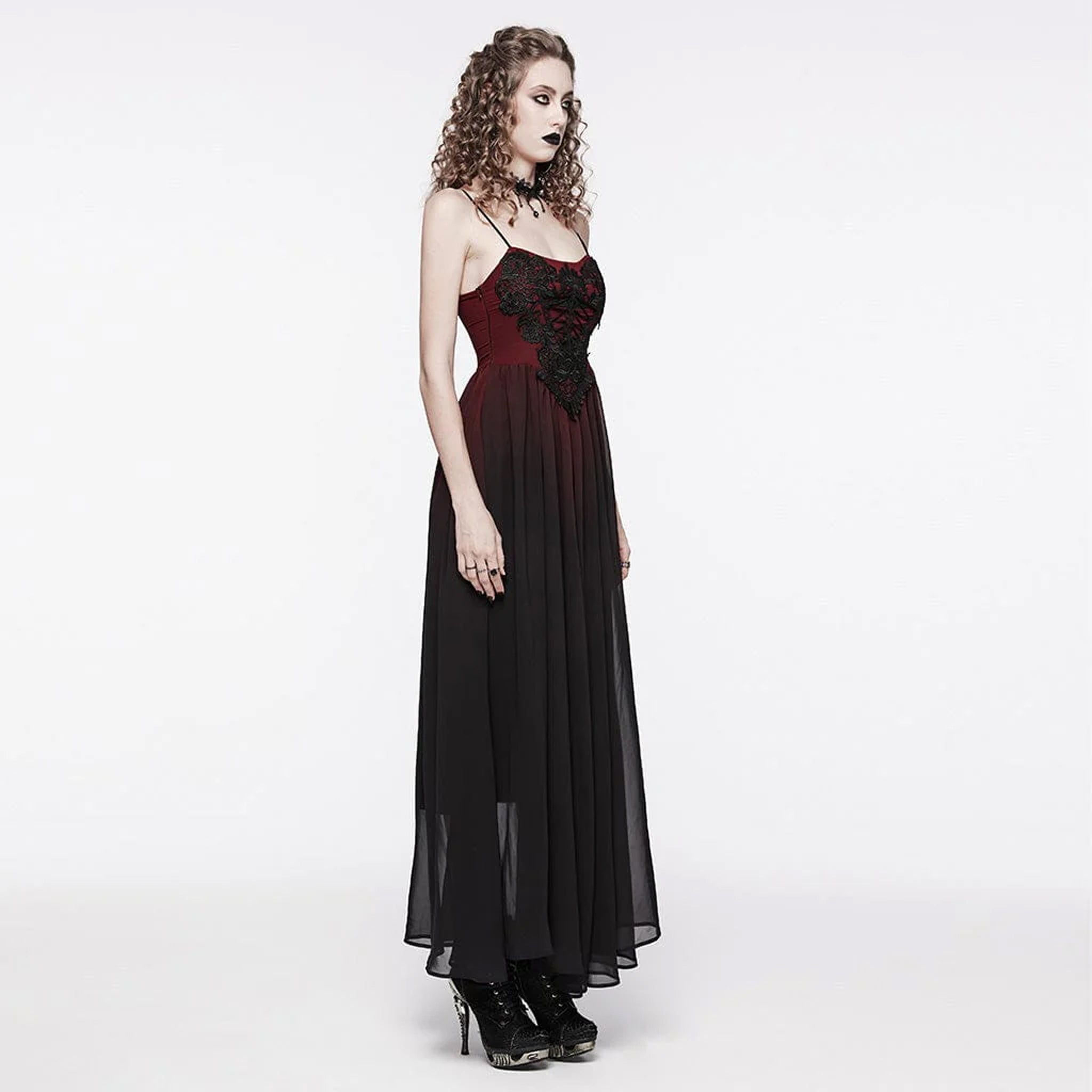 Gothic Maxi Slip Dress