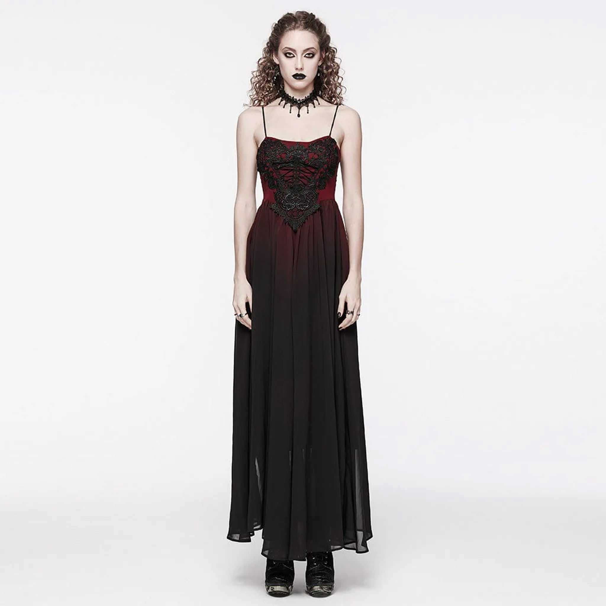 Gothic Maxi Slip Dress