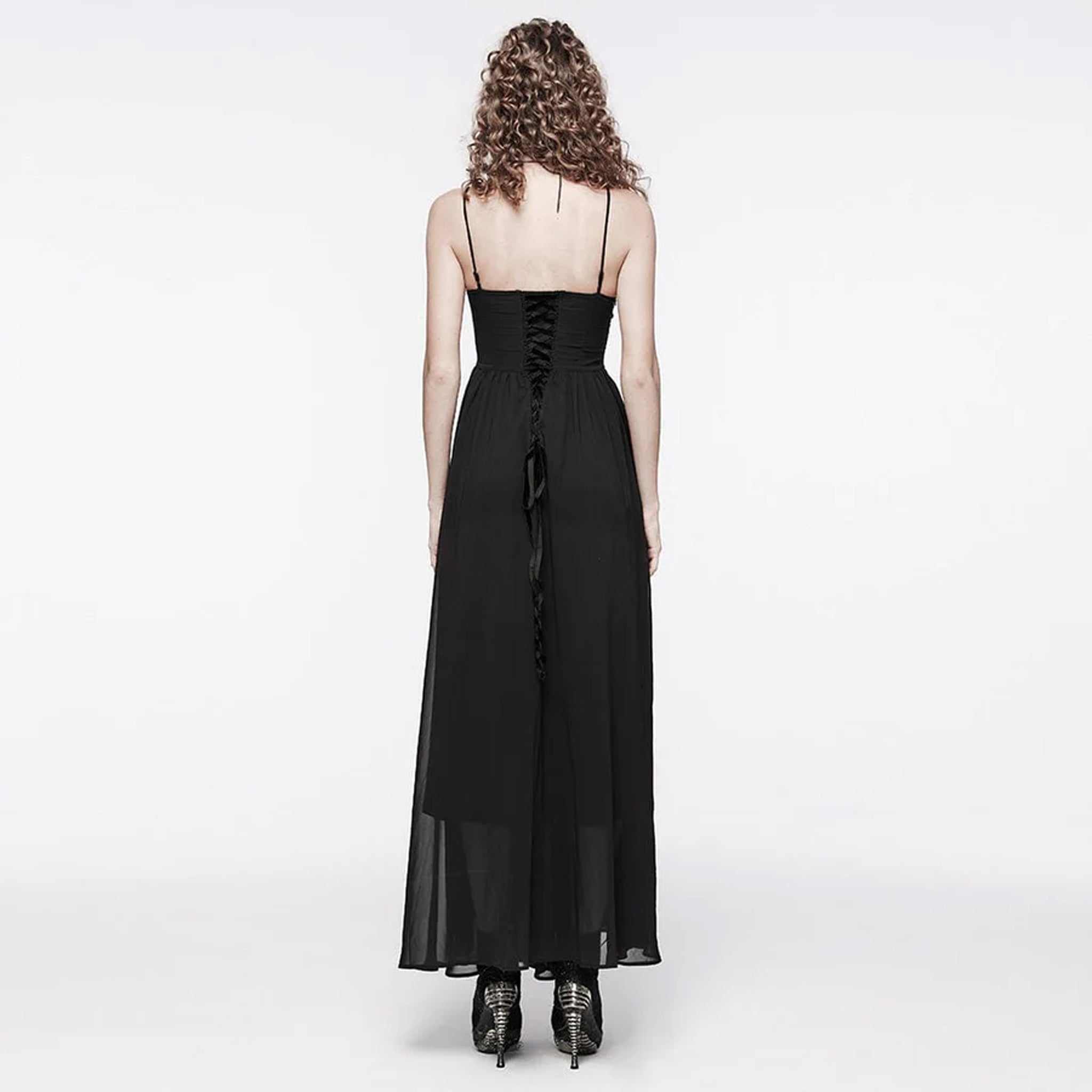 goth slip dress Gothic Maxi Slip Dress