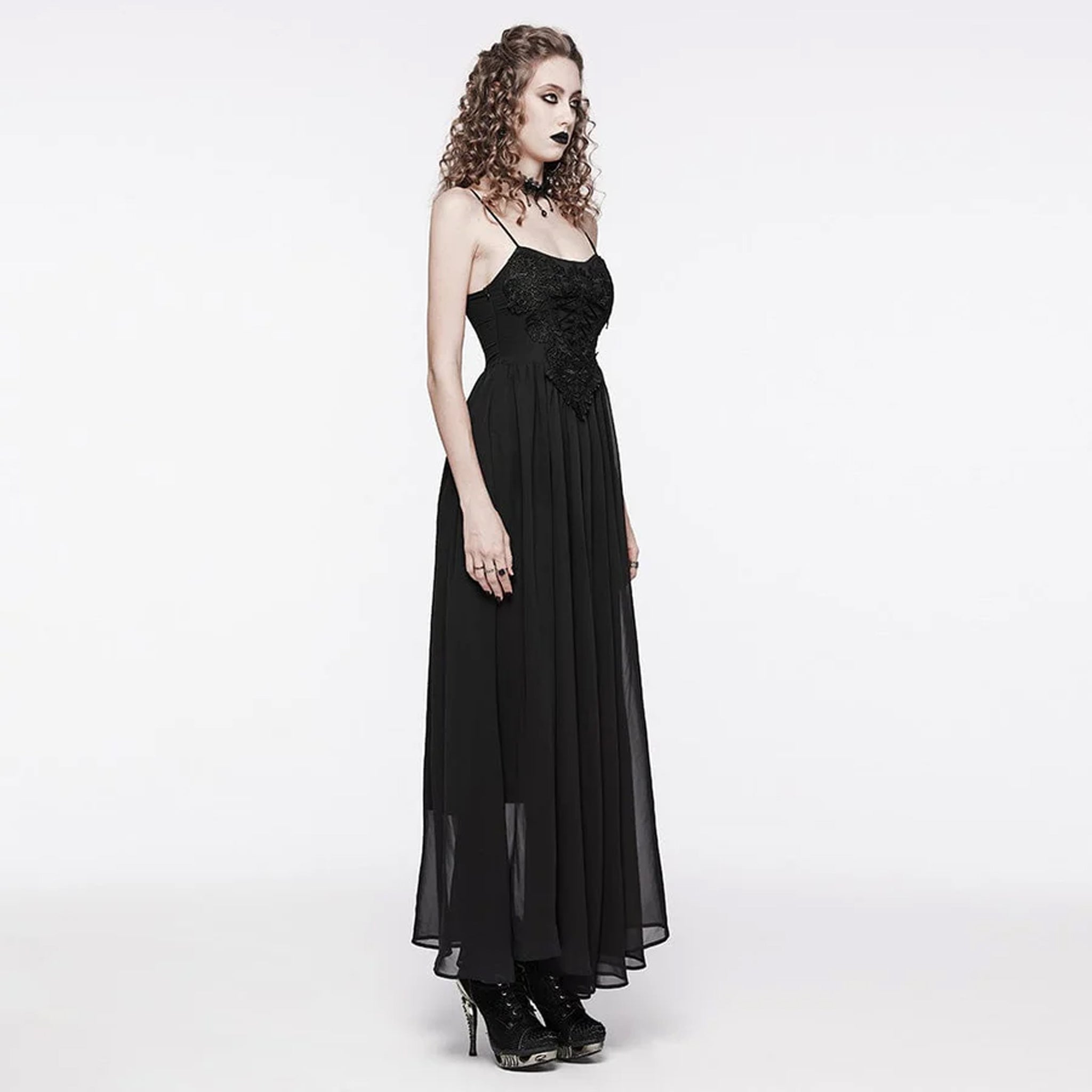 Gothic Maxi Slip Dress