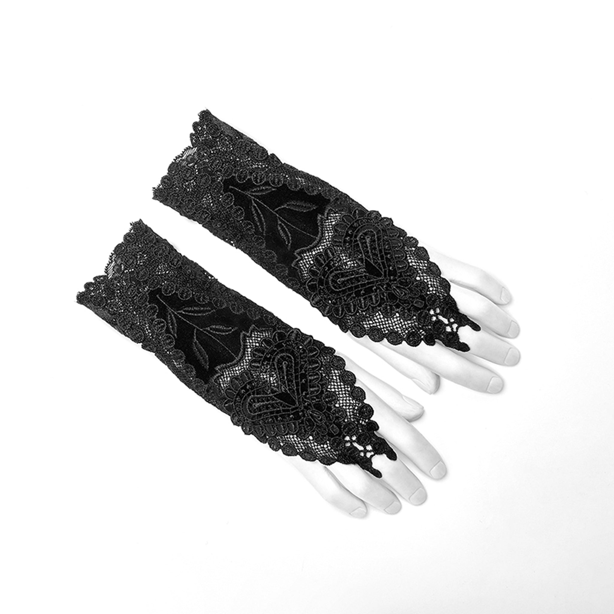 Velvet Embroidered Glove