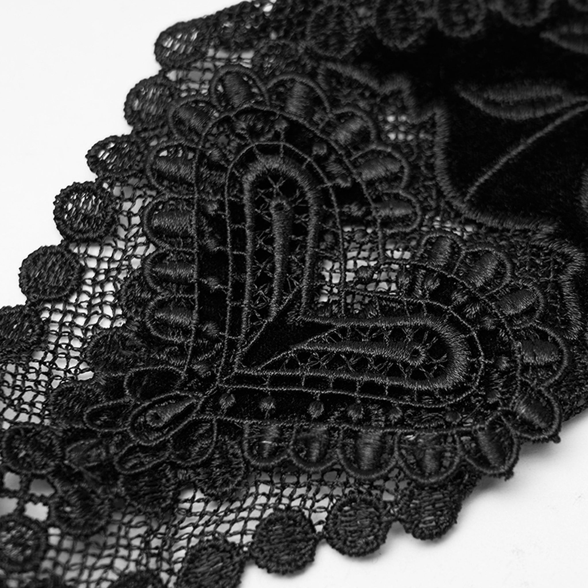 Velvet Embroidered Glove