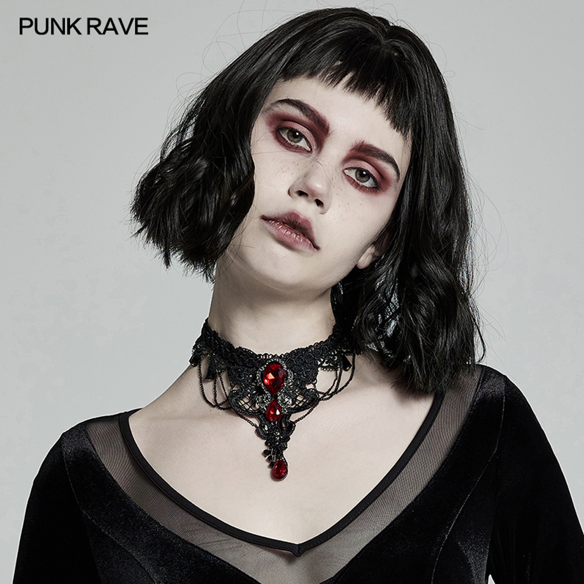 Ruby Jeweled Choker