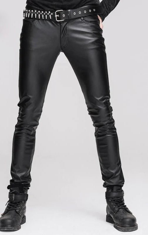Devil Fashion Faux Leather Pants